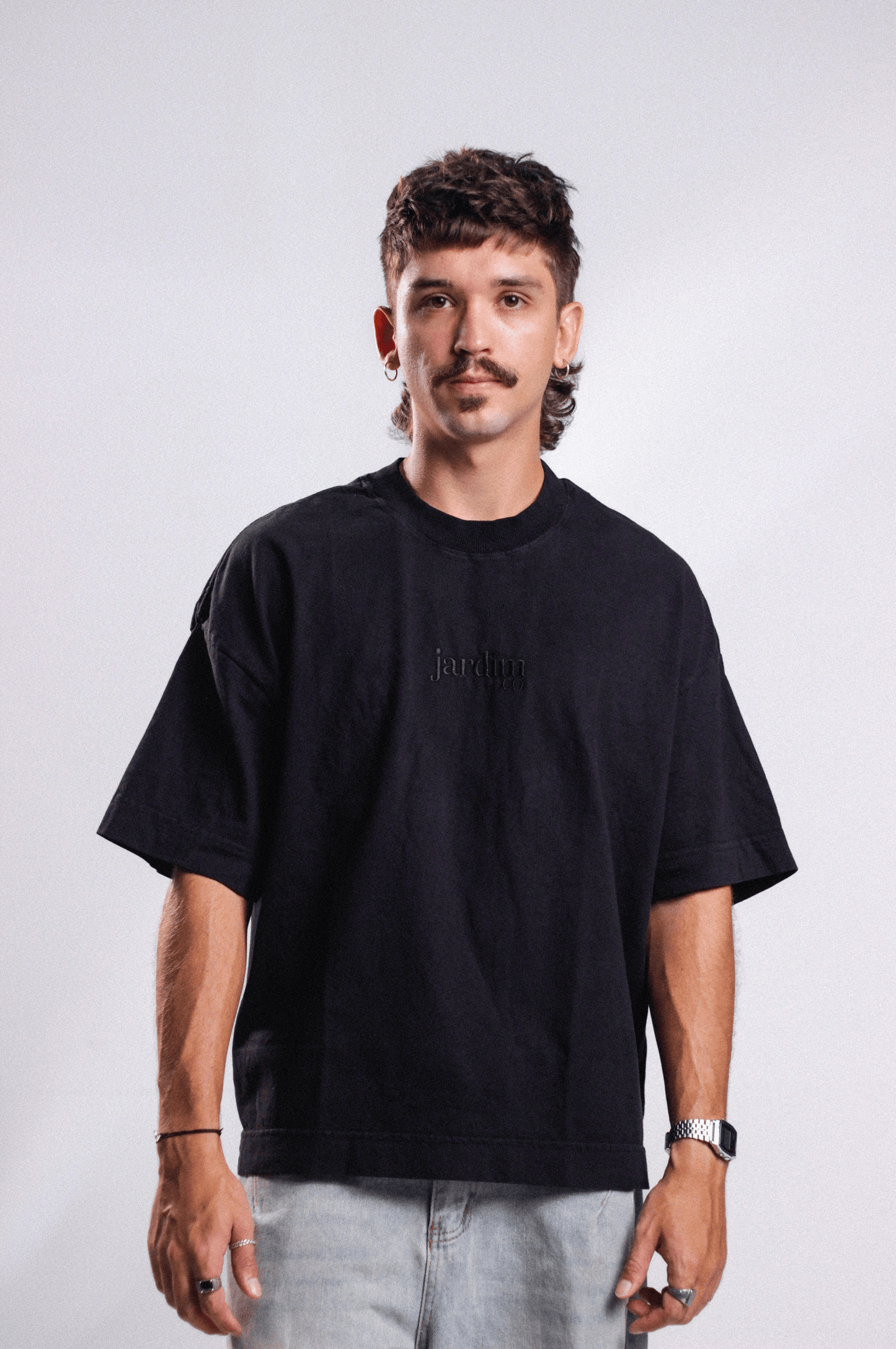 Pack 3 Boxy Tees Logo Bordada